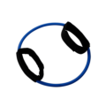 Ankle Cuff Resistance Tube Blue Heavy