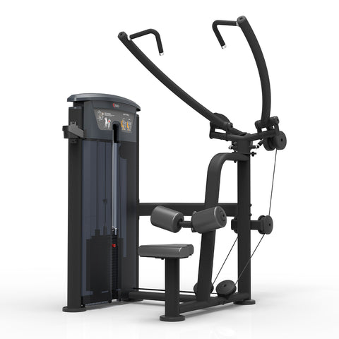 Gym machine with pulley system on a white background