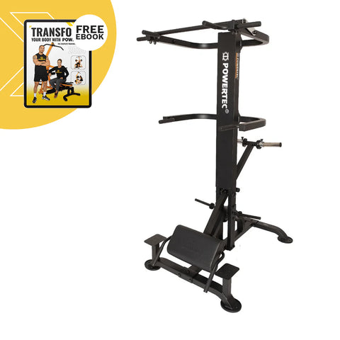 Powertec Chin Dip Assist Plus - Black L-CDA+20