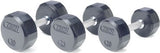 TROY - 12-Sided Rubber Encased Dumbbells